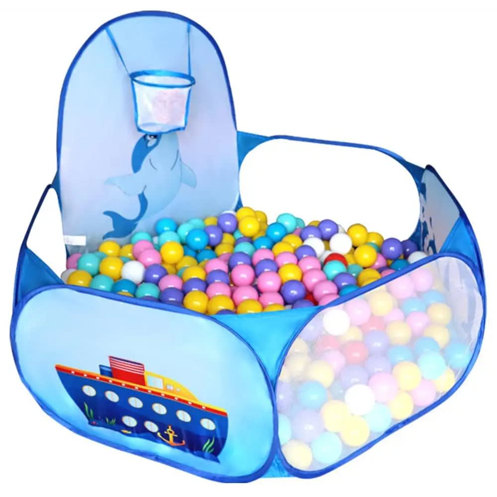 OUTAD Baby Ball Pit: Foldable Washable Toy Pool with Dolphin Pattern